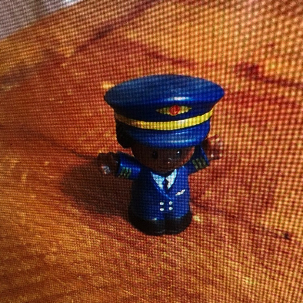 Fisher Price Little People airplane pilot as is